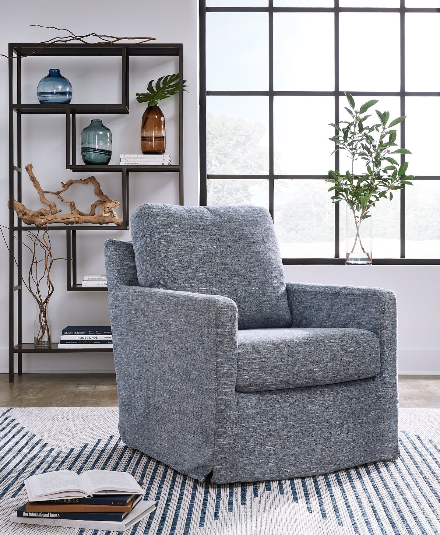 Nenana Next-Gen Nuvella Swivel Glider Accent Chair - Pull Up A Couch