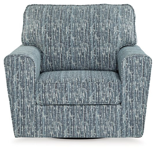 Aterburm Swivel Accent Chair - Pull Up A Couch