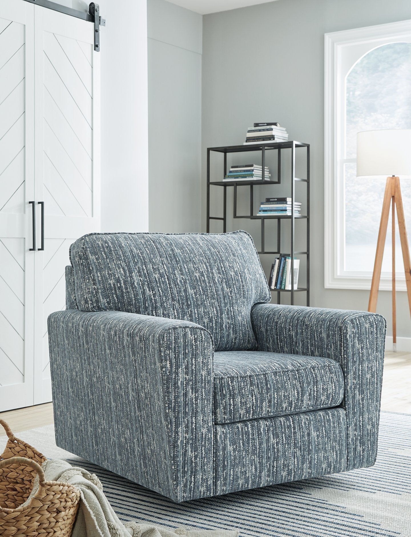 Aterburm Swivel Accent Chair - Pull Up A Couch