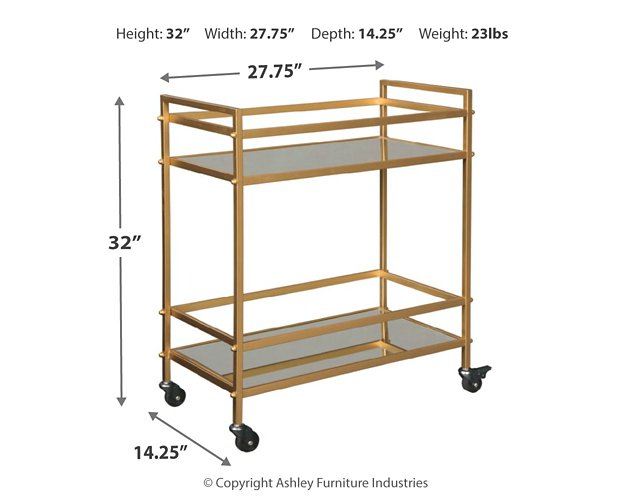 Kailman Bar Cart - Pull Up A Couch