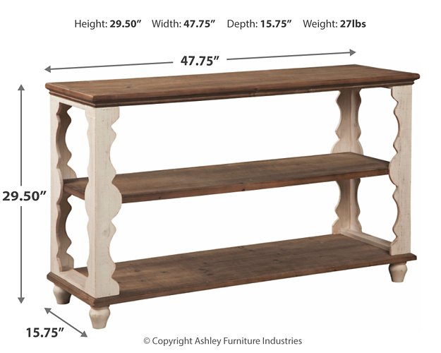 Alwyndale Sofa/Console Table - Pull Up A Couch