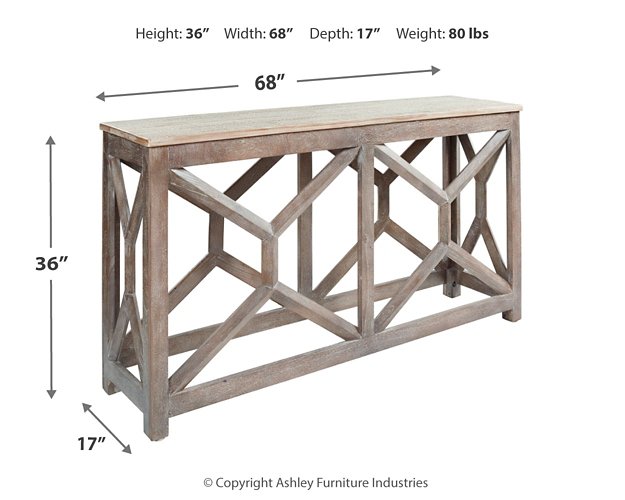 Lanzburg Sofa/Console Table - Pull Up A Couch