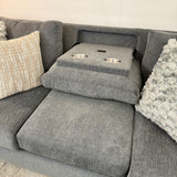 Mayfield Sectional w/ Reversible Chaise - Charcoal (CLEARANCE)