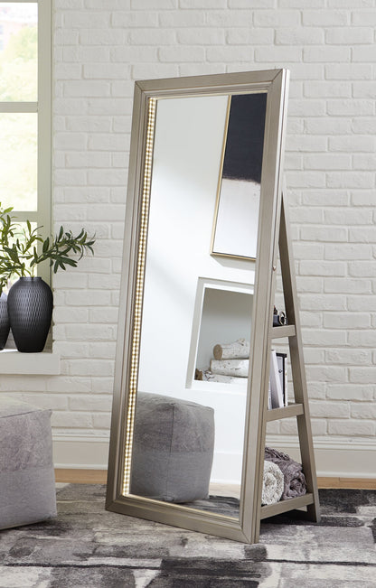 Evesen Floor Standing Mirror with Storage - Pull Up A Couch