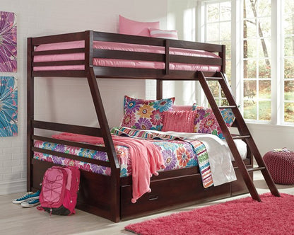 Halanton Youth Bunk Bed with 1 Large Storage Drawer - Pull Up A Couch