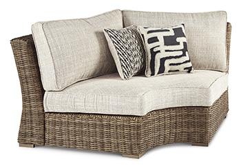 Beachcroft Curved Corner Chair with Cushion - Pull Up A Couch