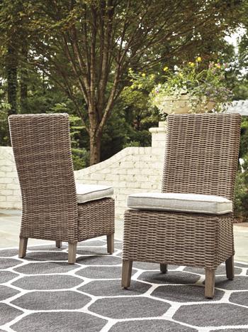 Beachcroft Outdoor Side Chair with Cushion (Set of 2) - Pull Up A Couch