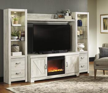 Bellaby 4-Piece Entertainment Center with Fireplace - Pull Up A Couch