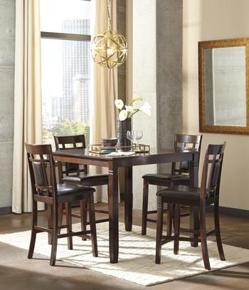 Bennox Counter Height Dining Table and Bar Stools (Set of 5) - Pull Up A Couch