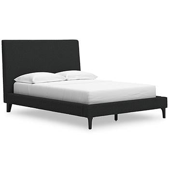 Cadmori Upholstered Bed with Roll Slats - Pull Up A Couch