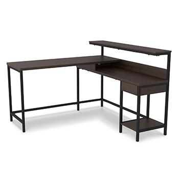 Camiburg Home Office L-Desk with Storage - Pull Up A Couch