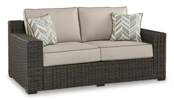 Coastline Bay Outdoor Loveseat with Cushion - Pull Up A Couch