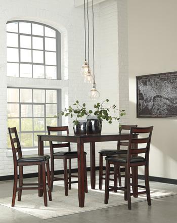 Coviar Counter Height Dining Table and Bar Stools (Set of 5) - Pull Up A Couch