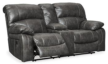 Dunwell Power Reclining Loveseat with Console - Pull Up A Couch