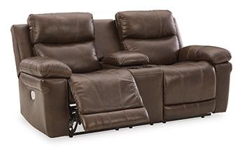 Edmar Power Reclining Loveseat with Console - Pull Up A Couch