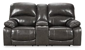 Hallstrung Power Reclining Loveseat with Console - Pull Up A Couch