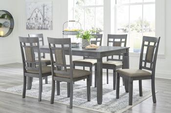 Jayemyer Dining Table and Chairs (Set of 7) - Pull Up A Couch