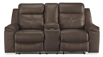 Jesolo Reclining Loveseat with Console - Pull Up A Couch