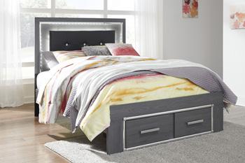 Lodanna Bed with 2 Storage Drawers - Pull Up A Couch