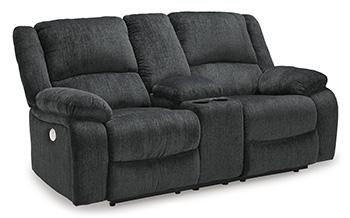 Draycoll Power Reclining Loveseat with Console - Pull Up A Couch