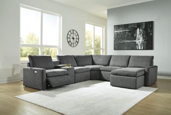 Hartsdale Power Reclining Sectional with Chaise - Pull Up A Couch