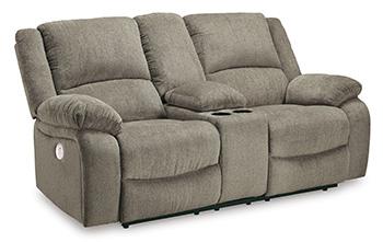 Draycoll Power Reclining Loveseat with Console - Pull Up A Couch