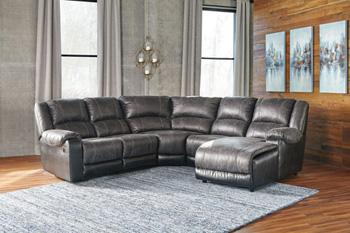 Nantahala 3-Piece Reclining Sectional with Chaise - Pull Up A Couch