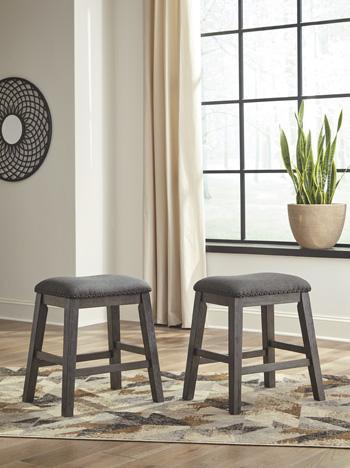 Caitbrook Counter Height Upholstered Bar Stool - Pull Up A Couch