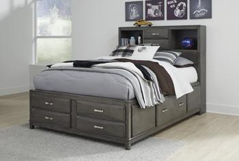 Caitbrook Storage Bed with 7 Drawers - Pull Up A Couch