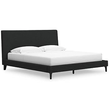 Cadmori Upholstered Bed with Roll Slats - Pull Up A Couch