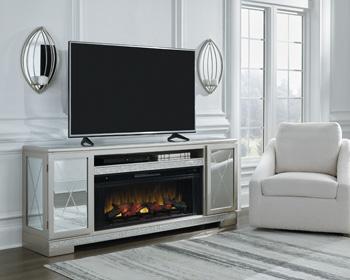 Flamory 72" TV Stand with Electric Fireplace - Pull Up A Couch