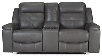 Jesolo Reclining Loveseat with Console - Pull Up A Couch