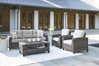 Cloverbrooke 4-Piece Outdoor Conversation Set - Pull Up A Couch