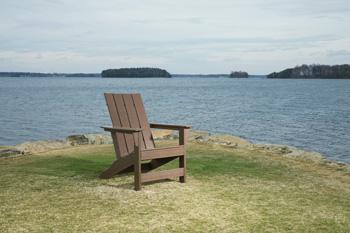 Emmeline Outdoor Adirondack Chairs with Tete-A-Tete Connector - Pull Up A Couch