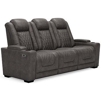 HyllMont Power Reclining Living Room Set - Pull Up A Couch