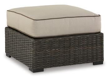 Coastline Bay Outdoor Ottoman with Cushion - Pull Up A Couch