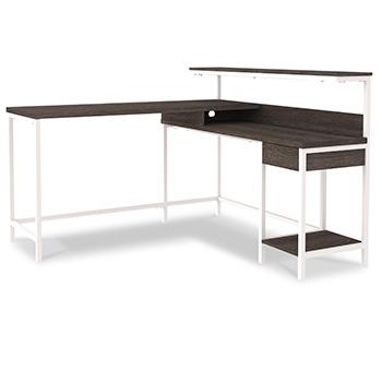 Dorrinson Home Office L-Desk with Storage - Pull Up A Couch