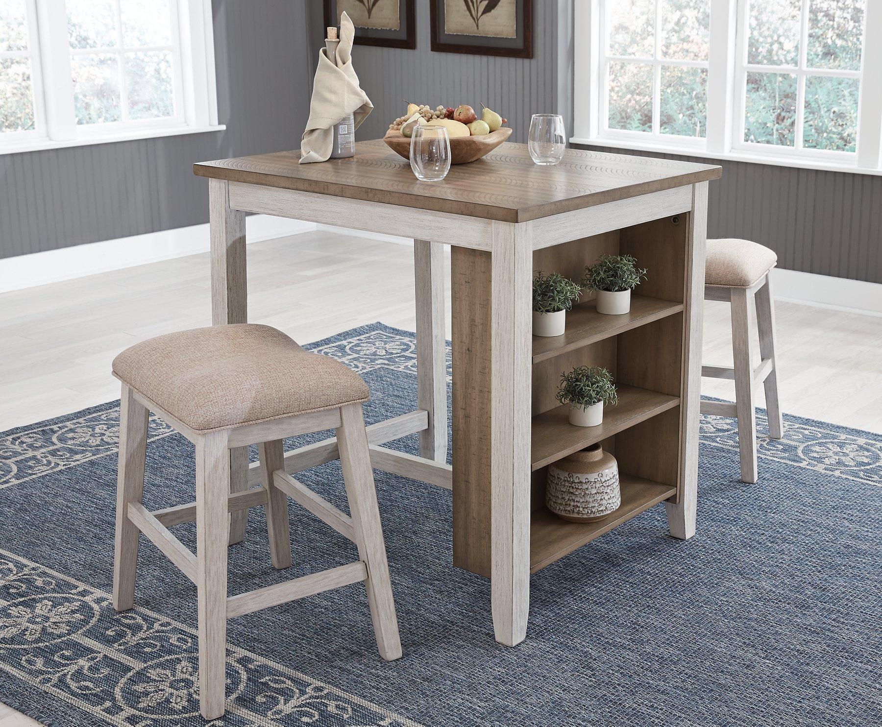 Ashley Furniture Skempton Dining Table and Bar Stools