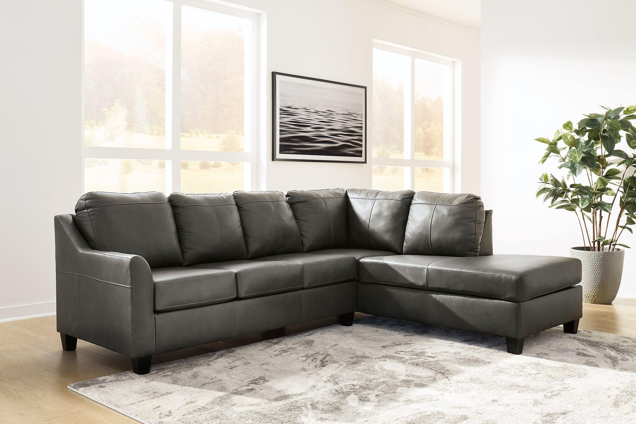 Ashley Furniture Valderno Sectional with Chaise - Thumbnail 2