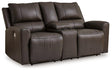 Boxmere Power Reclining Loveseat with Console - Pull Up A Couch