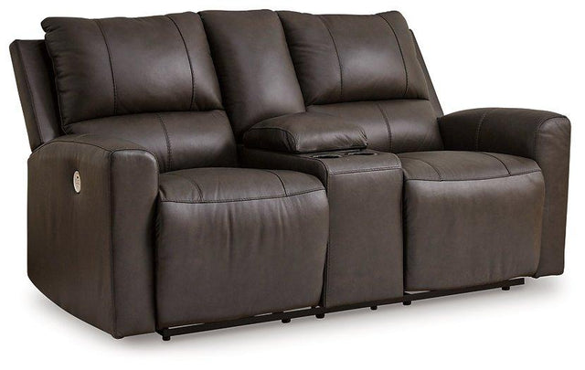 Boxmere Power Reclining Loveseat with Console - Pull Up A Couch