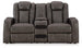 Fyne-Dyme Power Reclining Loveseat with Console