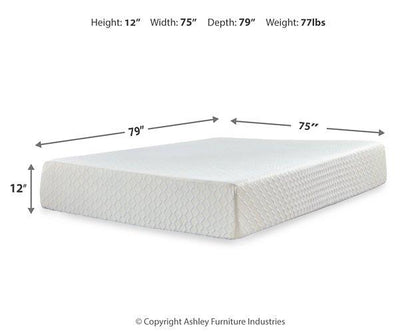 Chime 12 Inch Memory Foam Mattress and Base Set