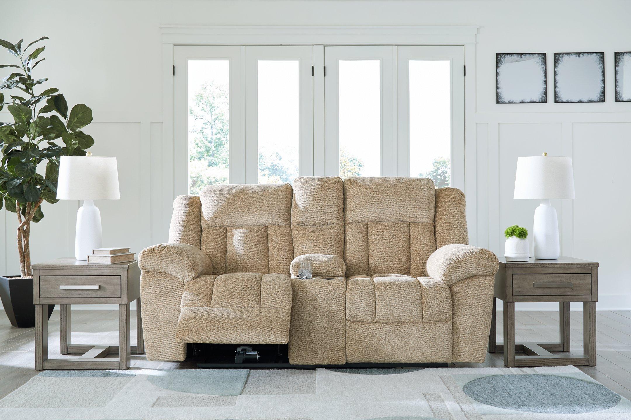 Ashley Furniture Tip-Off Power Reclining Loveseat