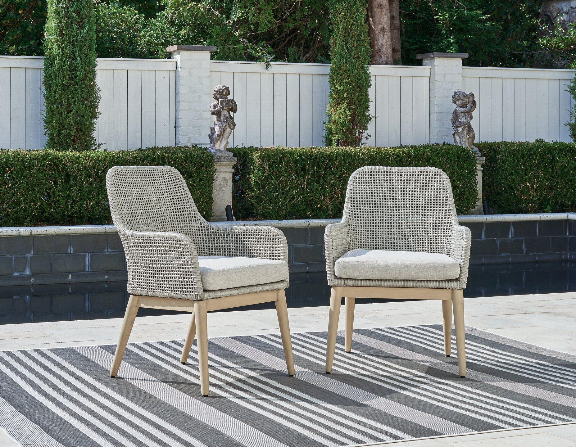 Seton Creek Outdoor Dining Arm Chair - Thumbnail 3