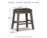 Caitbrook Counter Height Upholstered Bar Stool - Pull Up A Couch