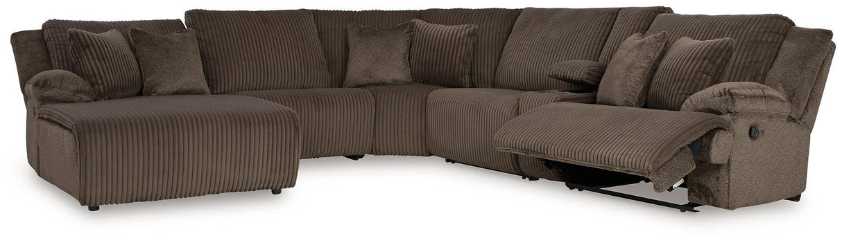 Top Tier Reclining Sectional with Chaise - Pull Up A Couch