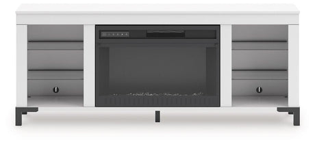 Brollevi 60" TV Stand with Electric Fireplace