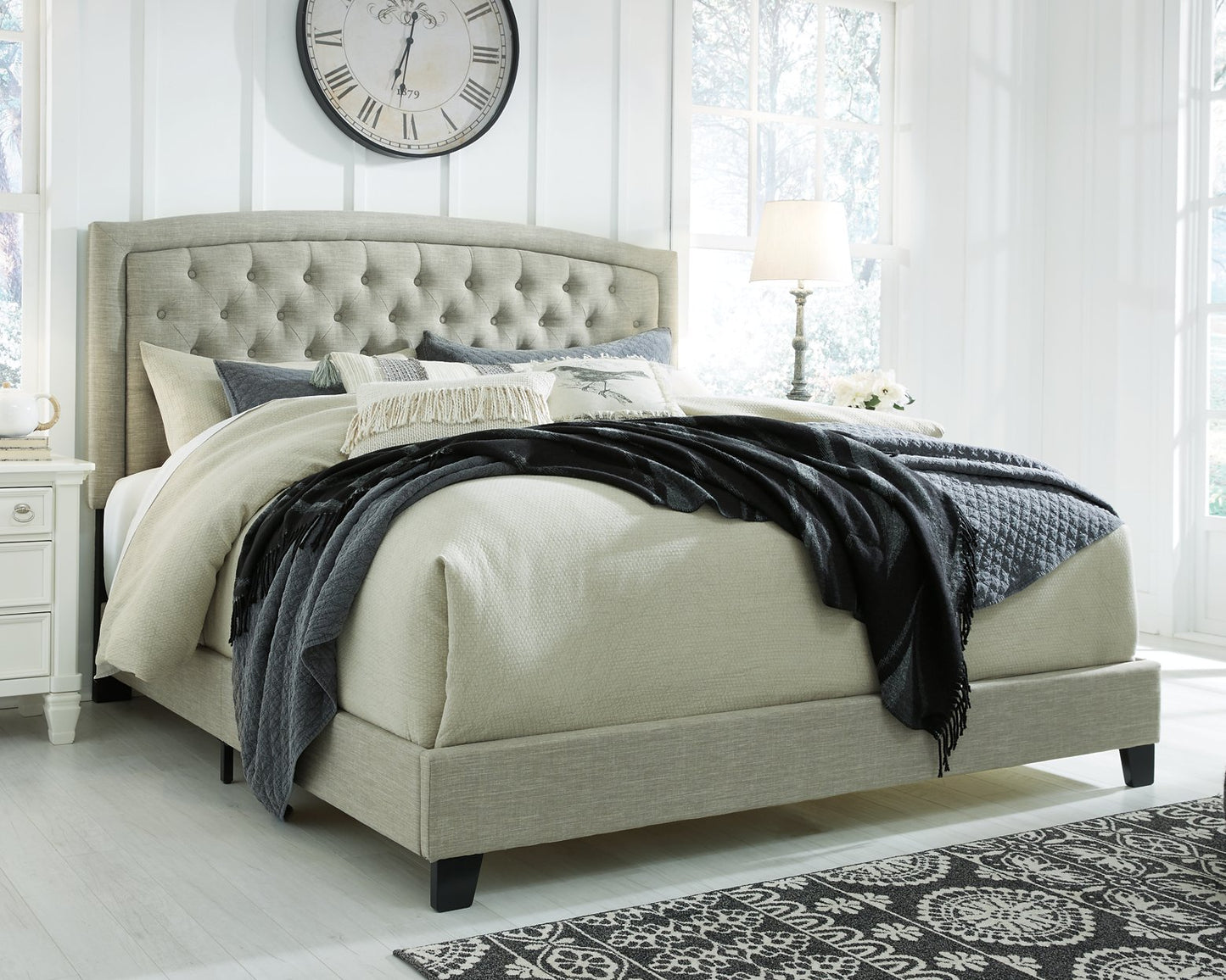 Jerary Upholstered Bed - Pull Up A Couch