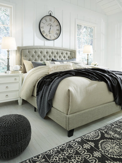 Jerary Upholstered Bed - Pull Up A Couch